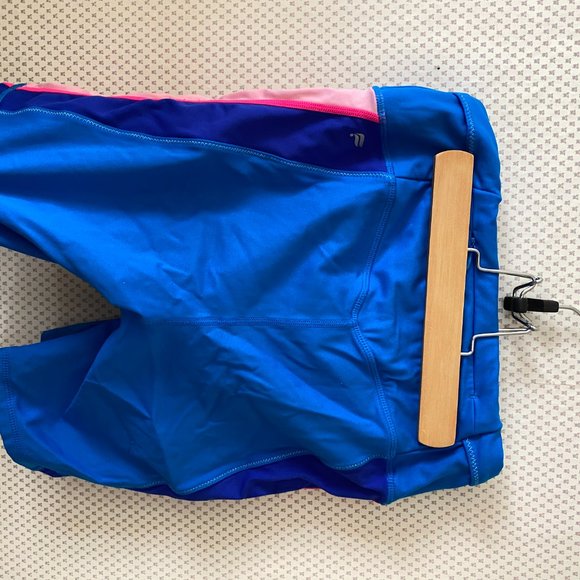 Fabletics Biker Shorts Striped xs blue white pink motion 365 - Picture 4 of 7